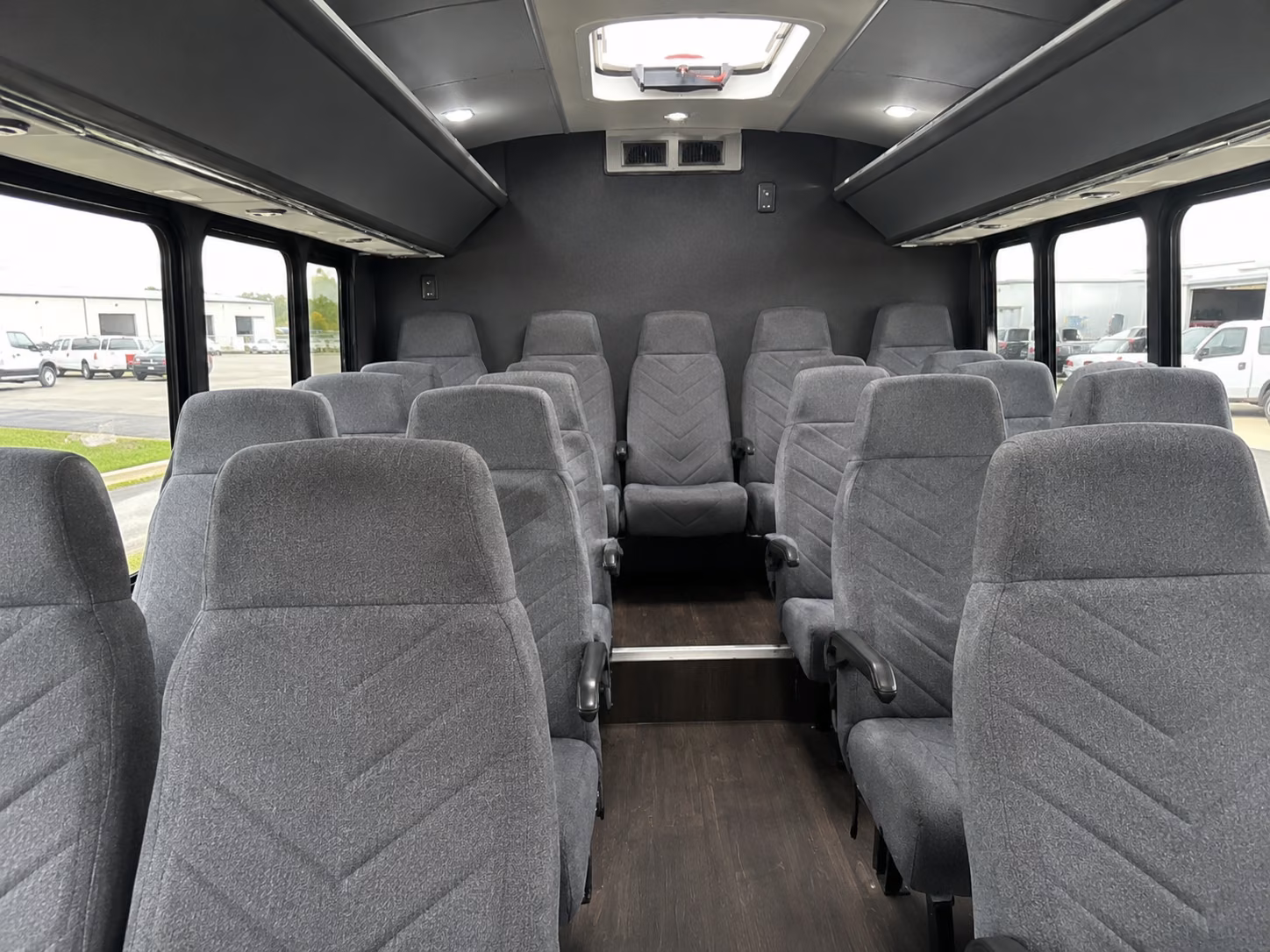 boise 18 passenger minibus interior