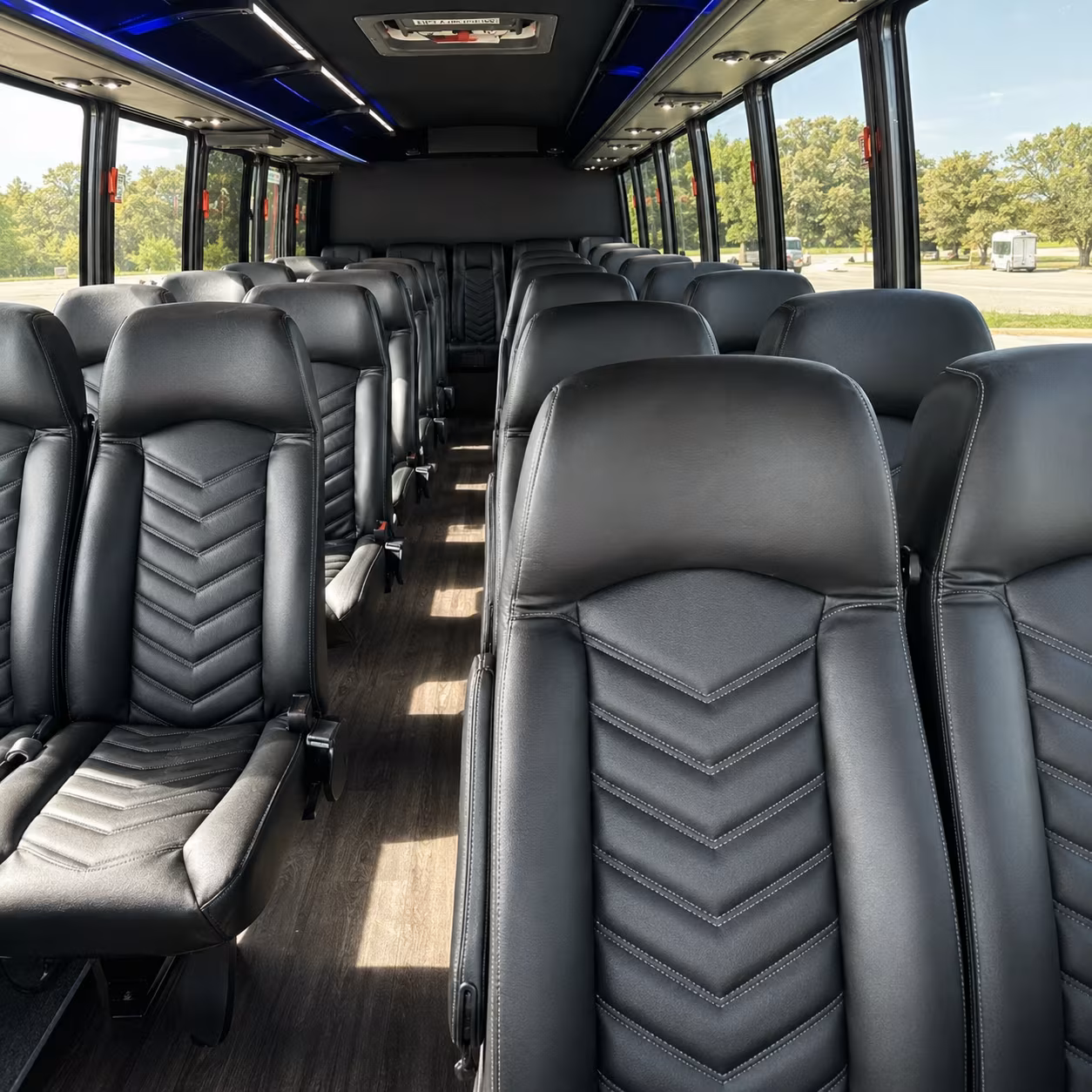 boise 35 passenger minibus inside