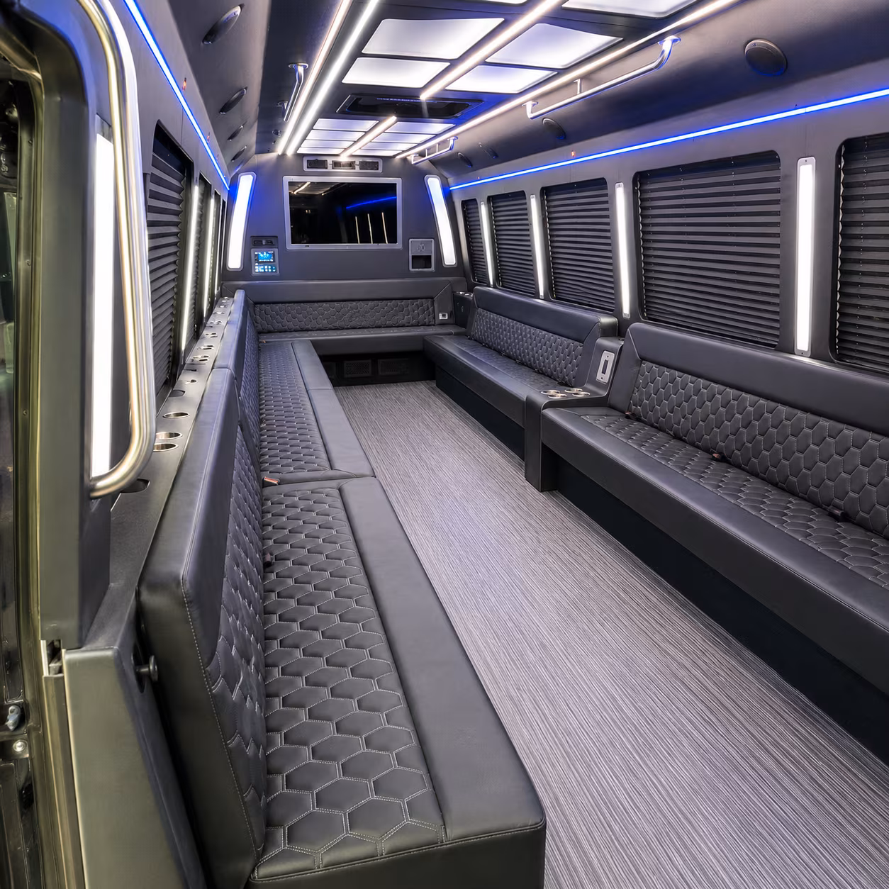 boise 40 passenger party bus interior