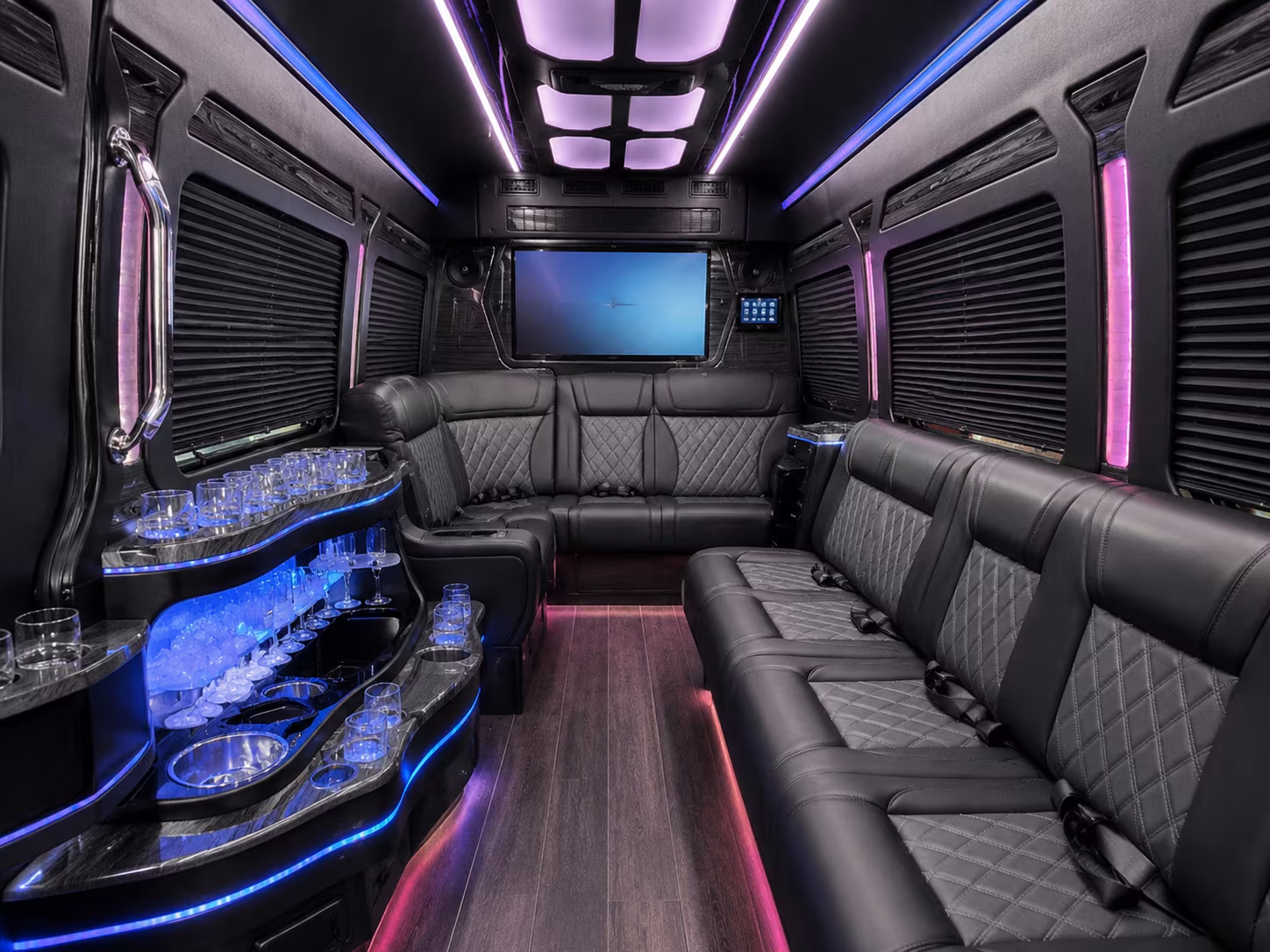 boise sprinter limousine inside